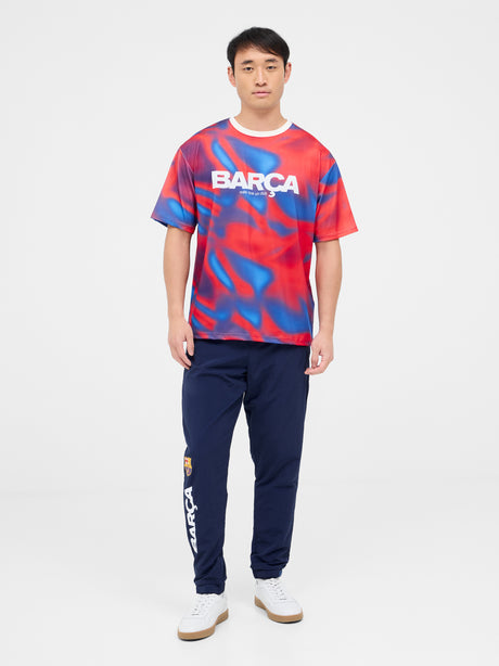 T-shirt imprimé rouge écusson Barça