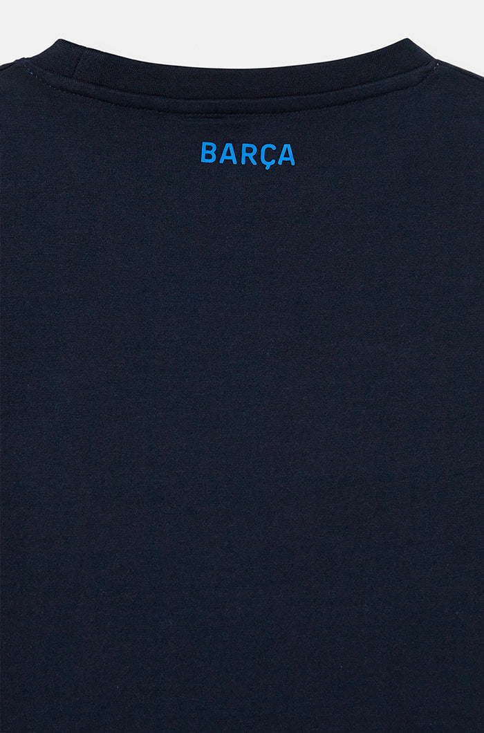 T-shirt bleu marine Barça