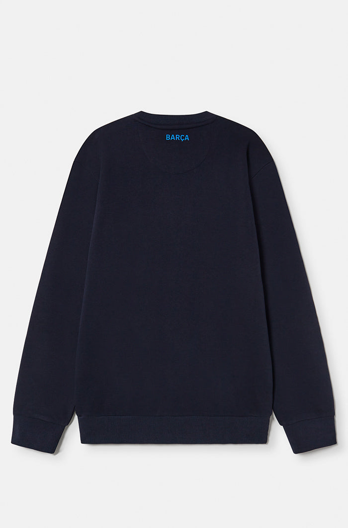 Sweat-shirt bleu marine Barça