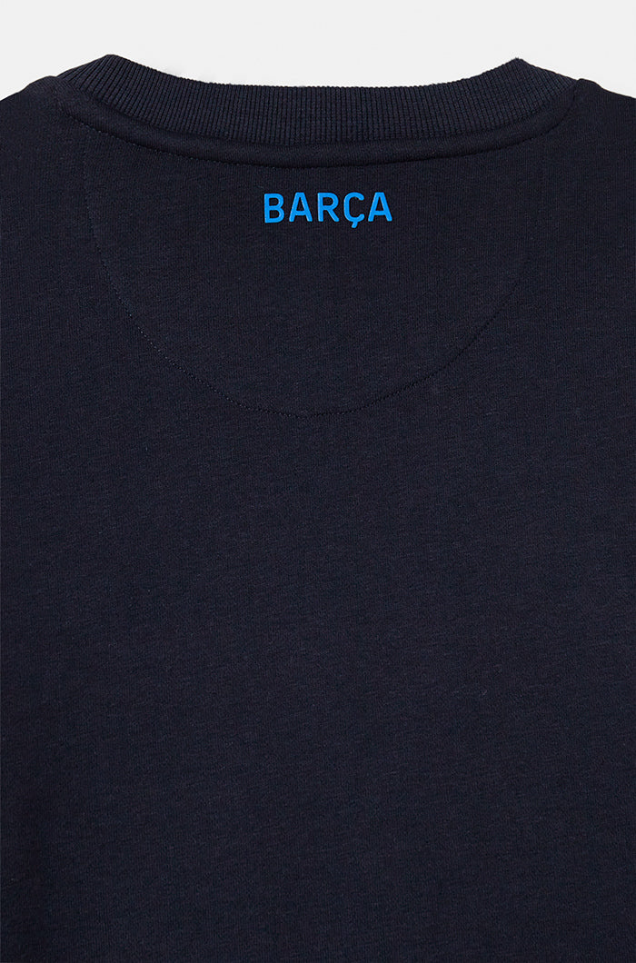 Sweat-shirt bleu marine Barça
