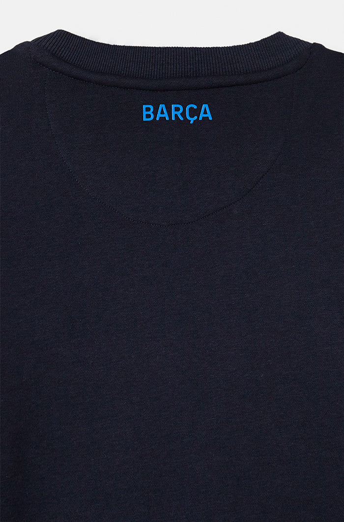 Sweat-shirt bleu marine Barça