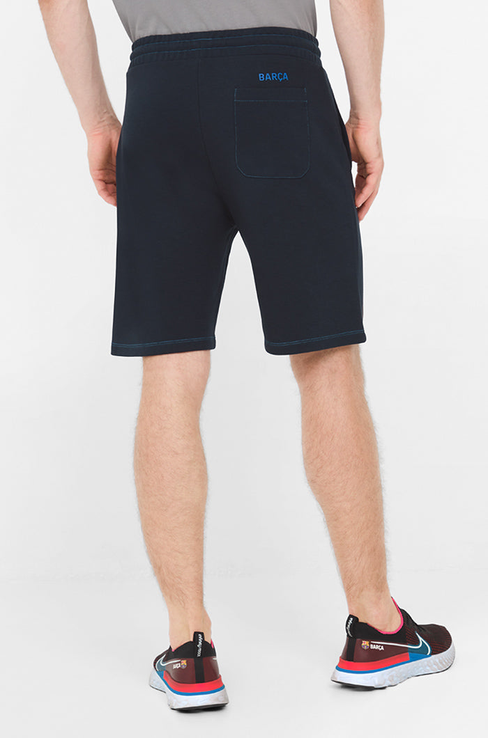 Bermudes bleu marine Barça