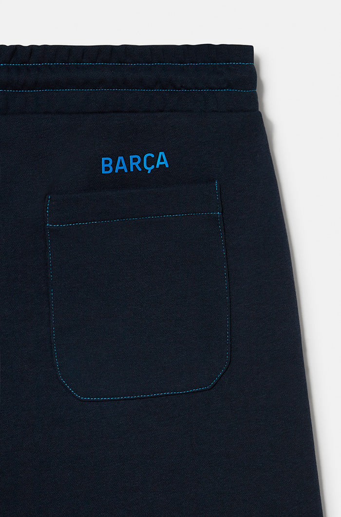 Bermudes bleu marine Barça