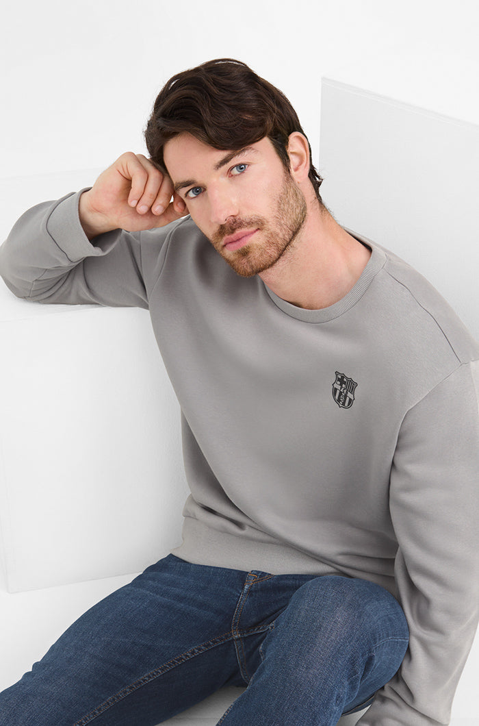 Sweat-shirt gris Barça