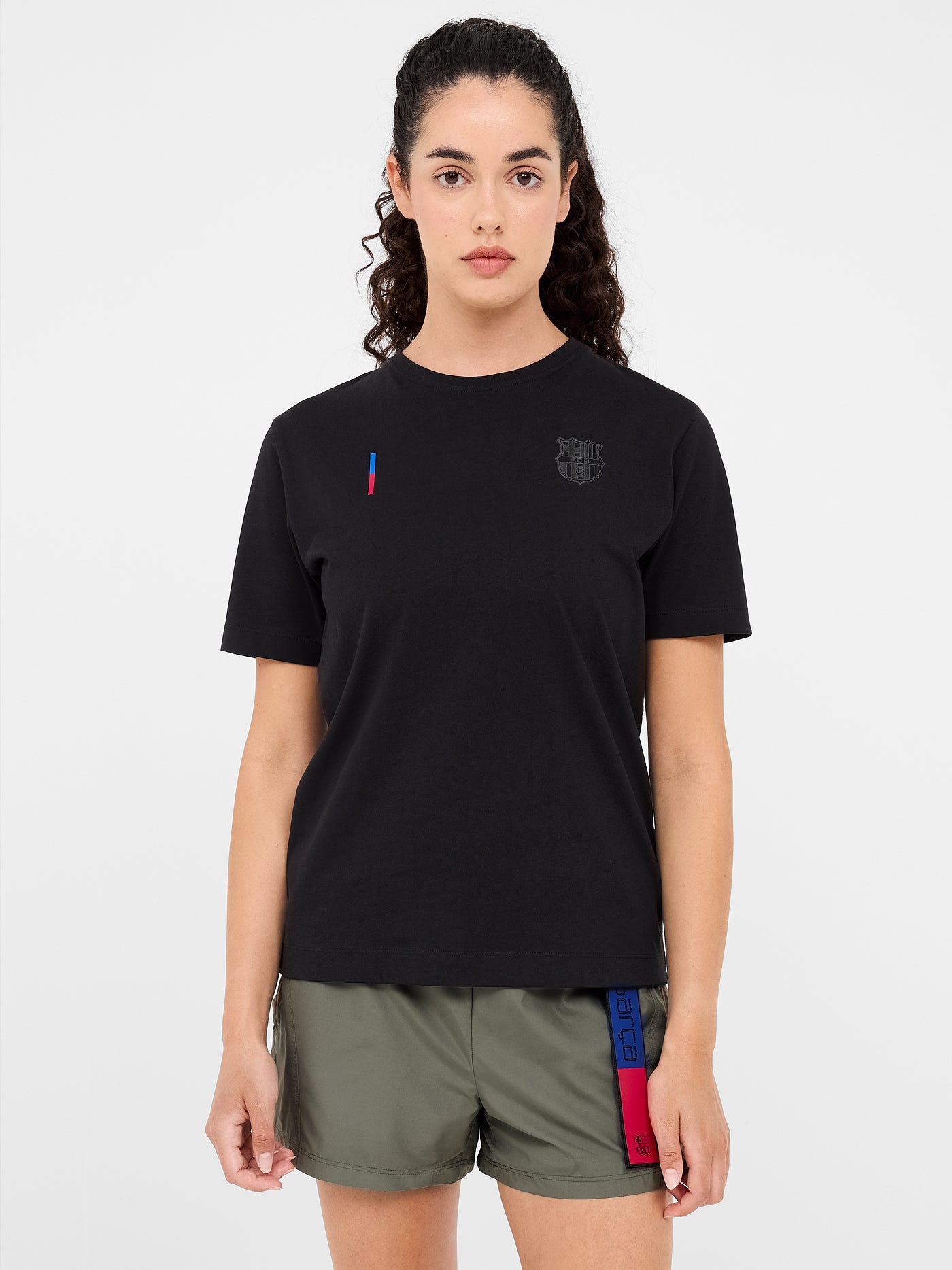 Camiseta negra Barça - Mujer