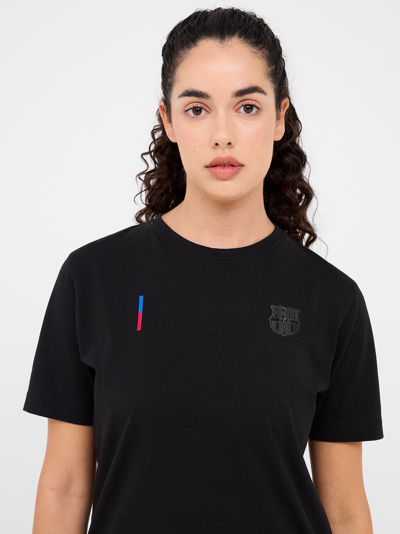 Camiseta negra Barça - Mujer