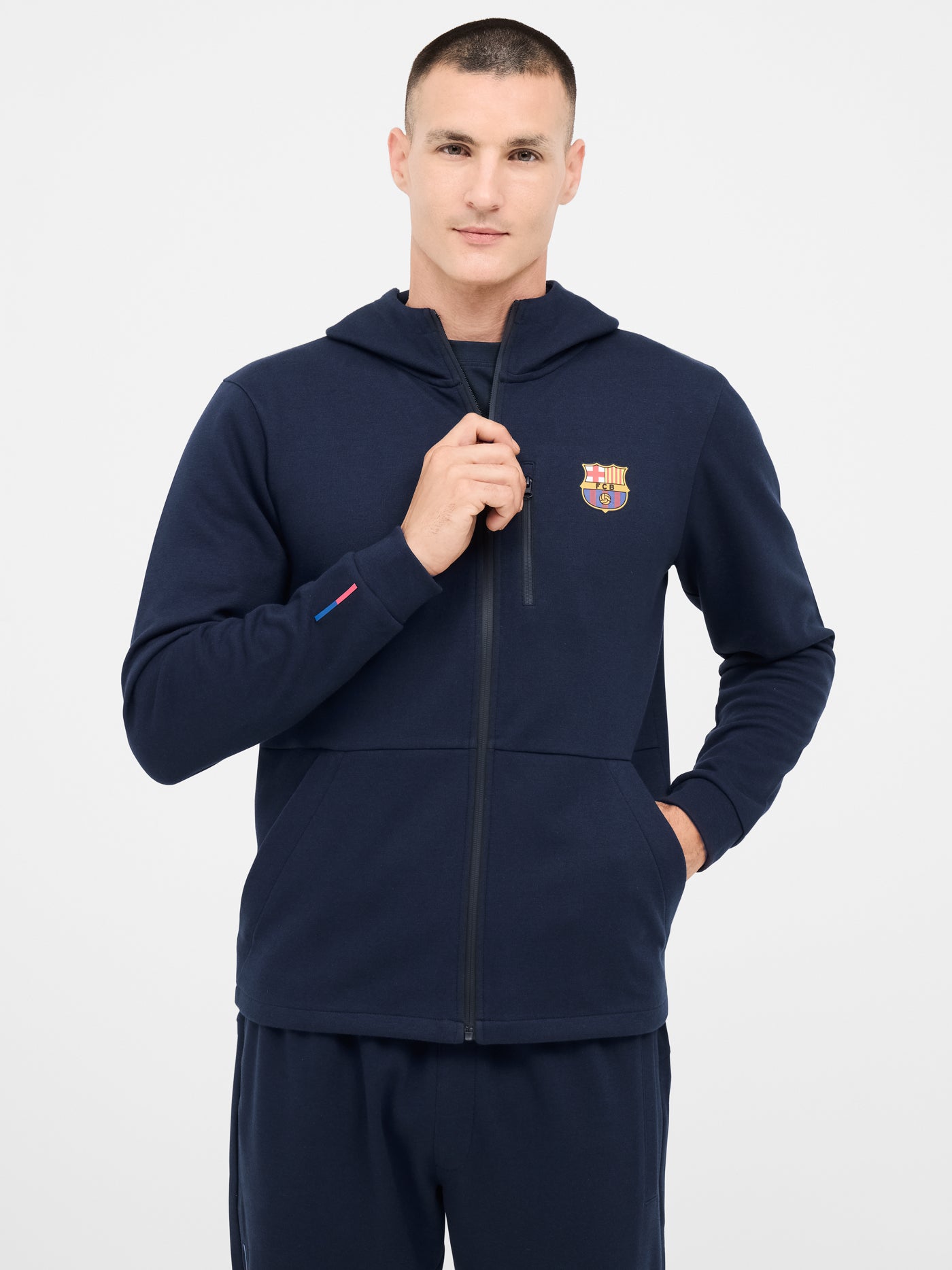 Chaqueta con capucha Barça 