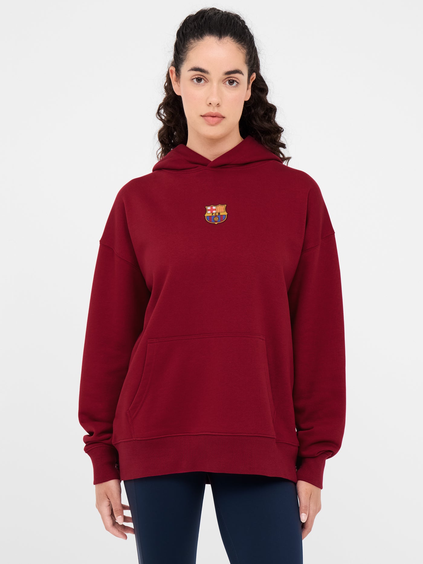 Hoodie red Barça  - Woman