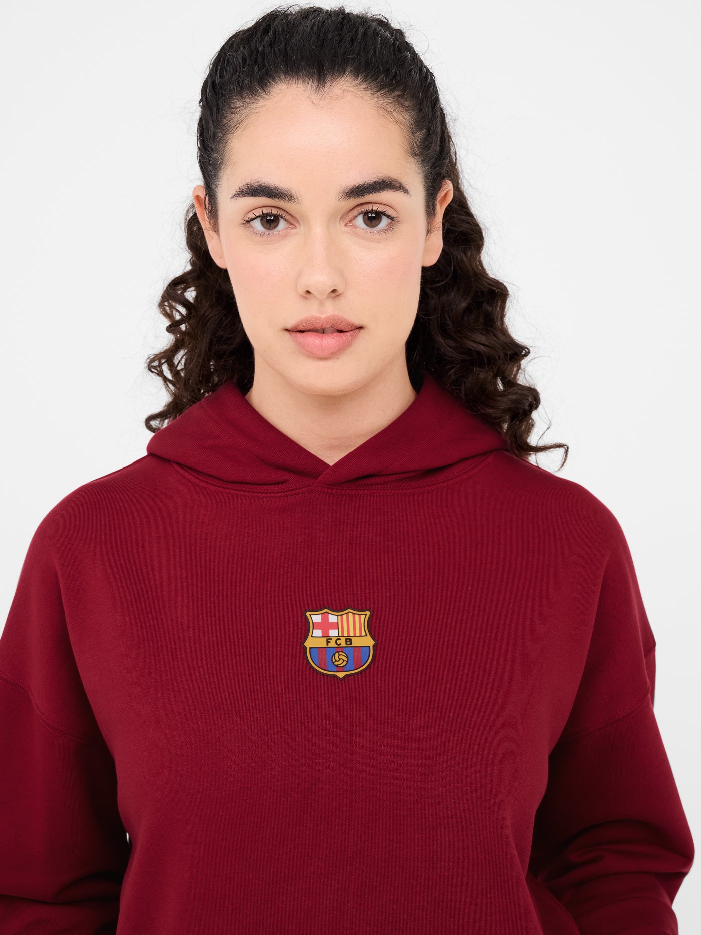 Sudadera roja Barça - Mujer