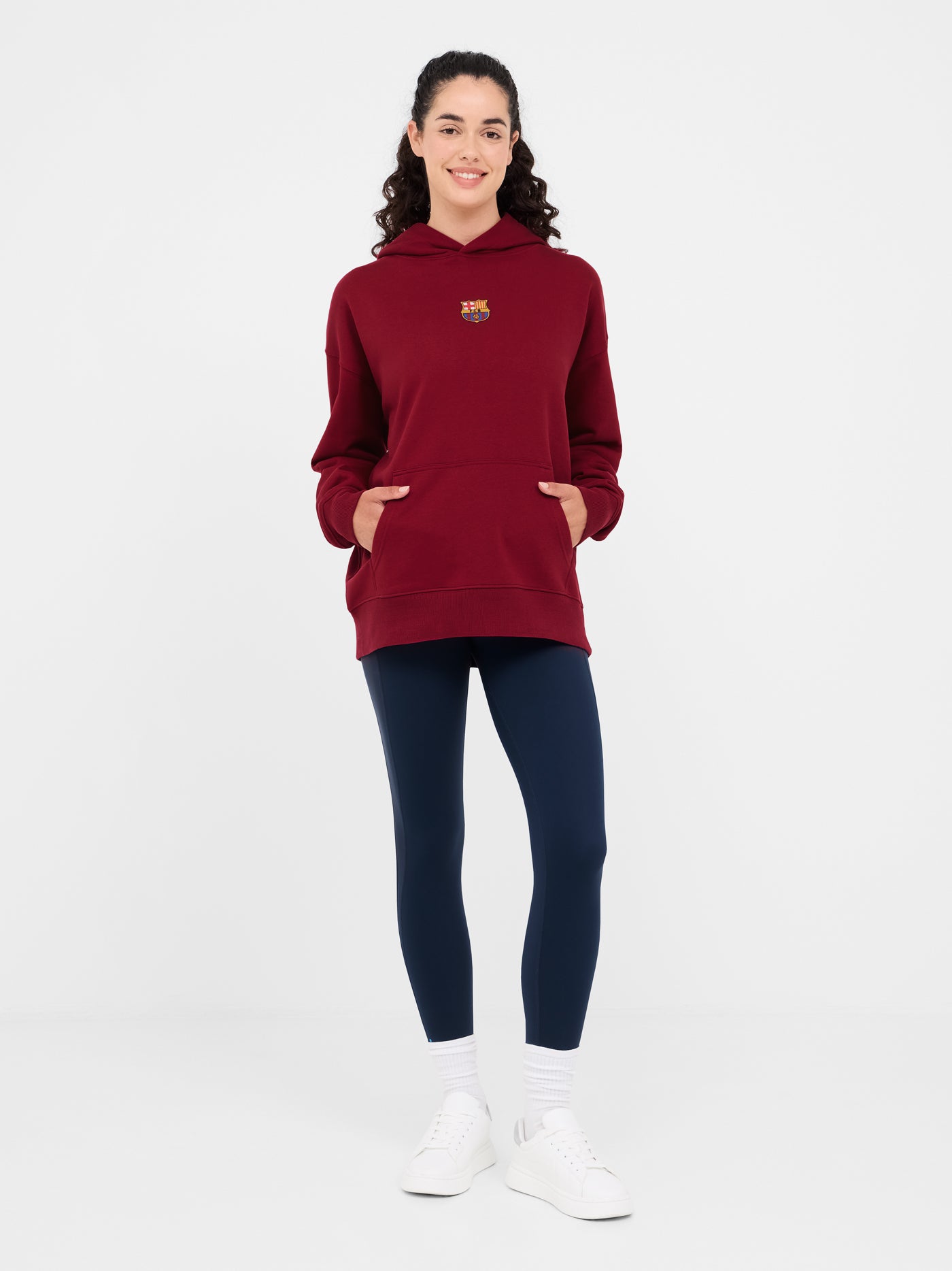 Sudadera roja Barça - Mujer