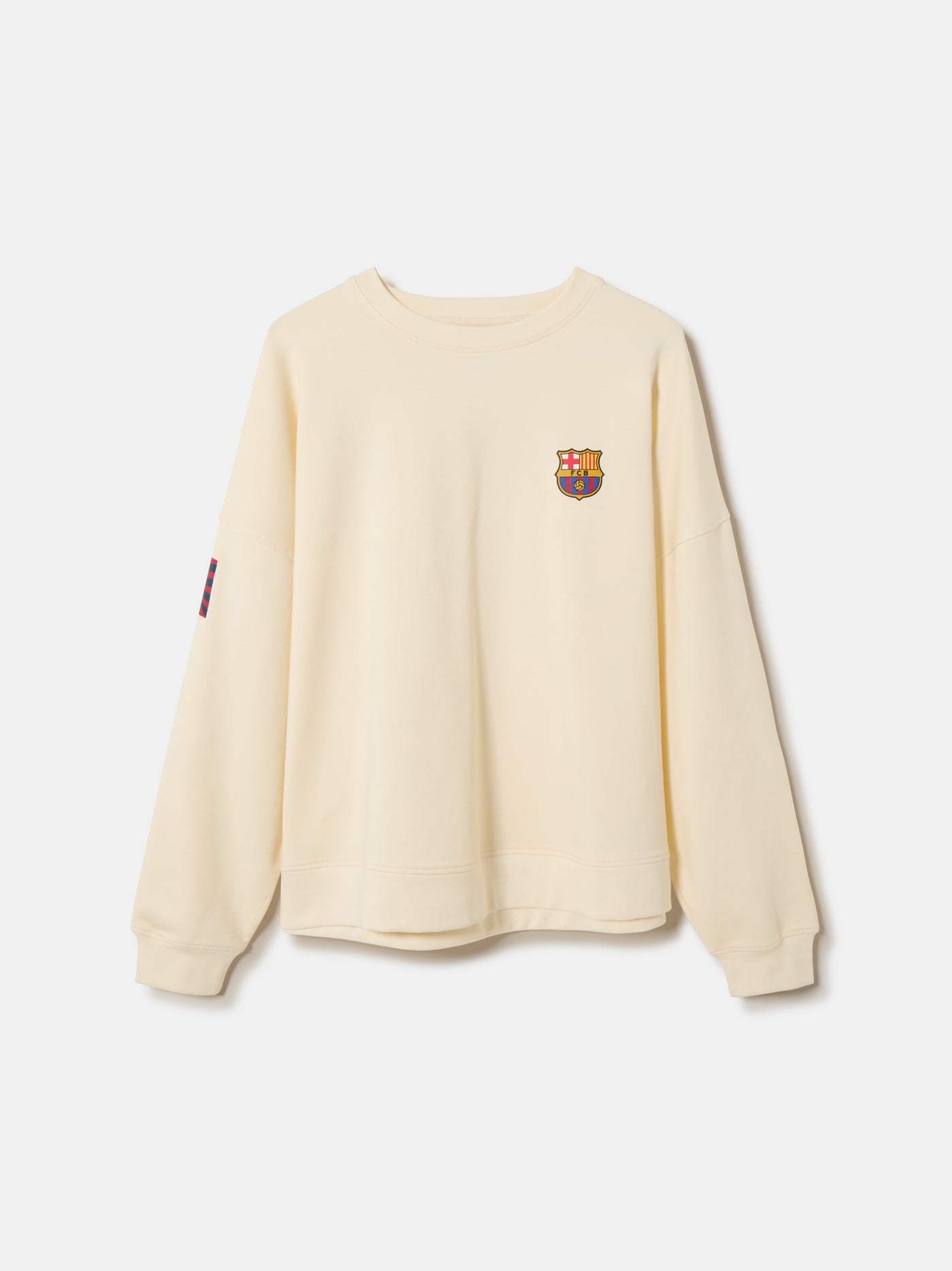 Sweat Barça beige - Femme