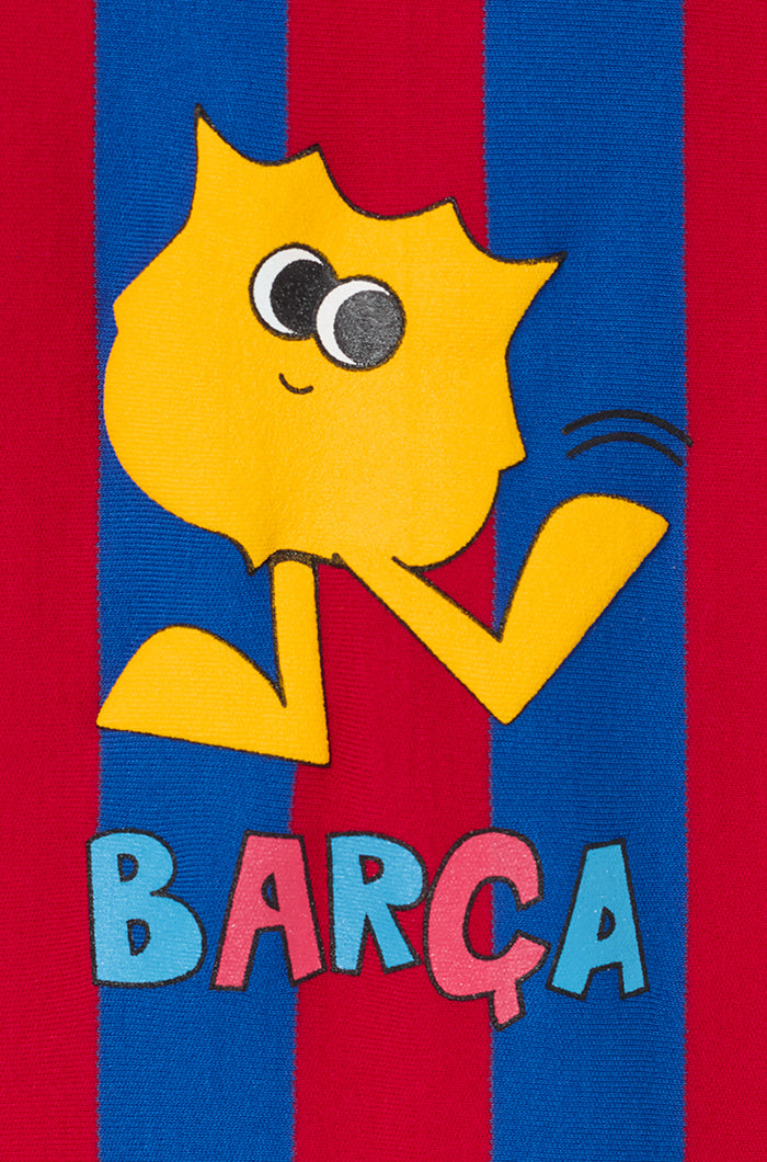 Animierter Strampler mit Barça-Wappen – Baby