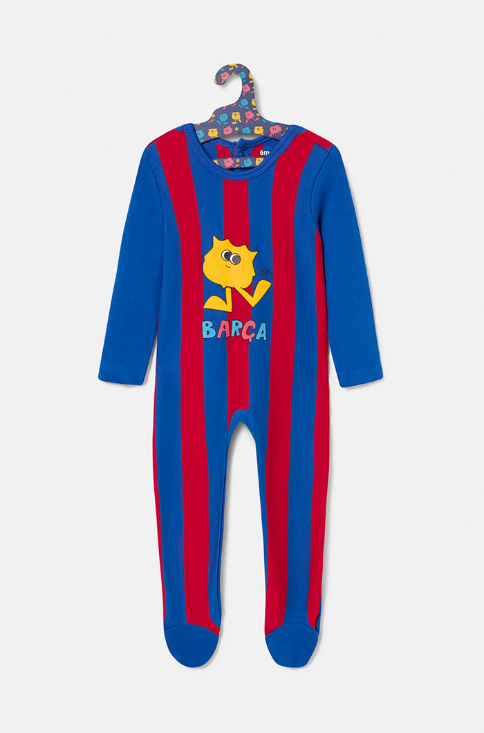 Grenouillère écusson Barça animé - Bébé