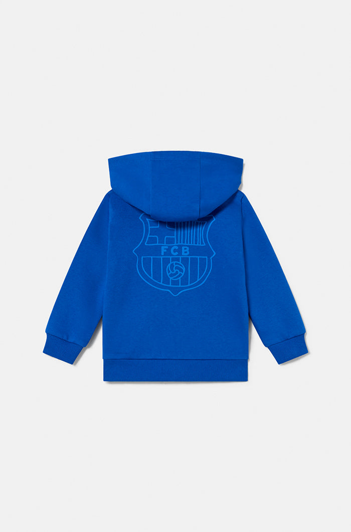 Sweat zippé écusson animé Barça - Bébé