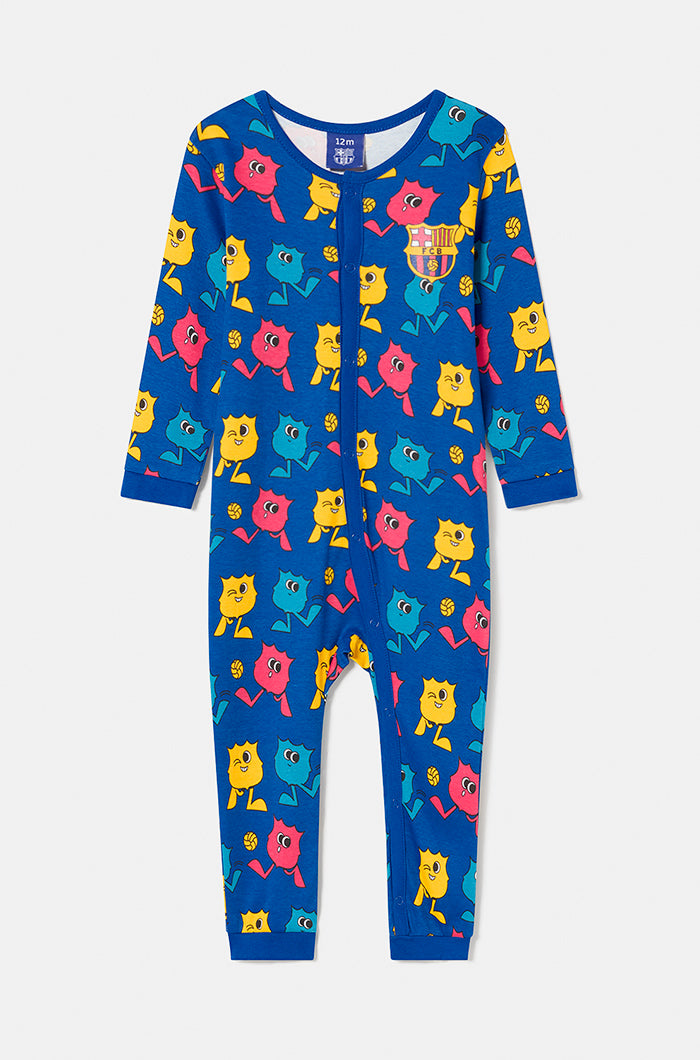 Combi-short multi-boucliers animé Barça - Bébé