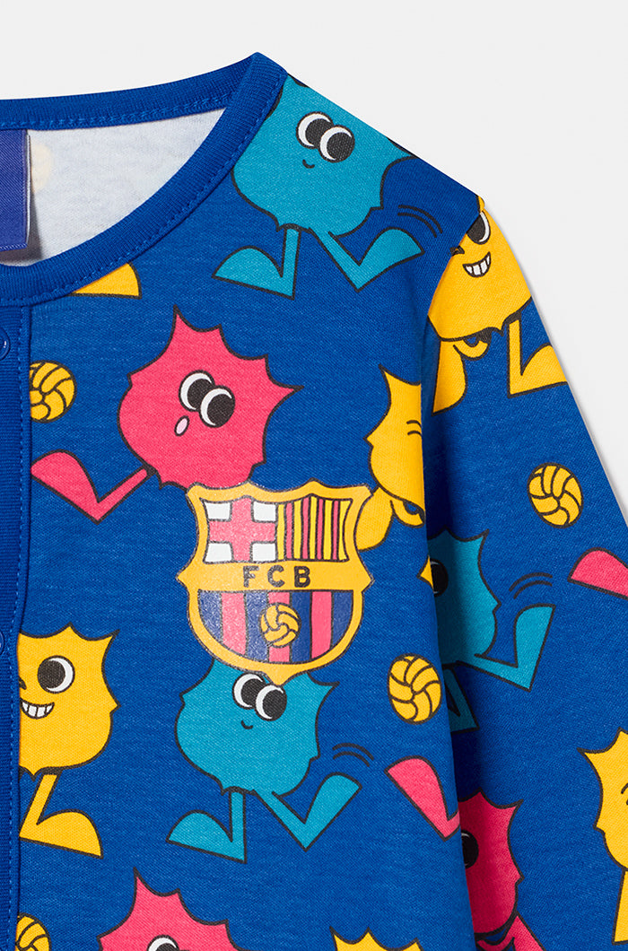 Combi-short multi-boucliers animé Barça - Bébé