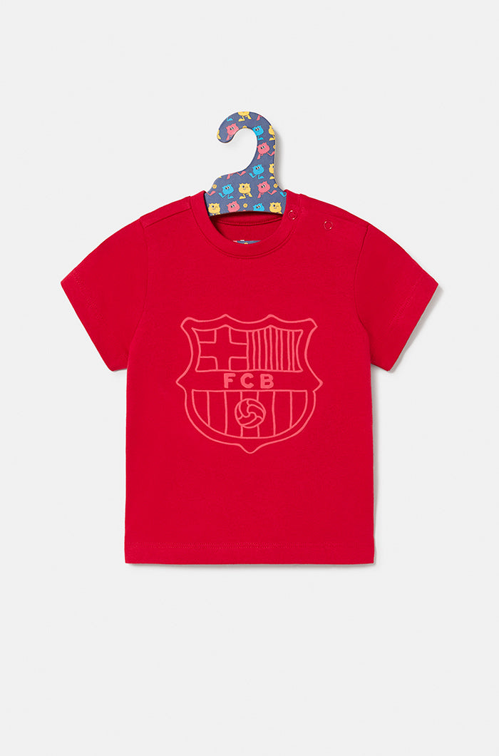 Camiseta Barça escudo relieve - Bebé