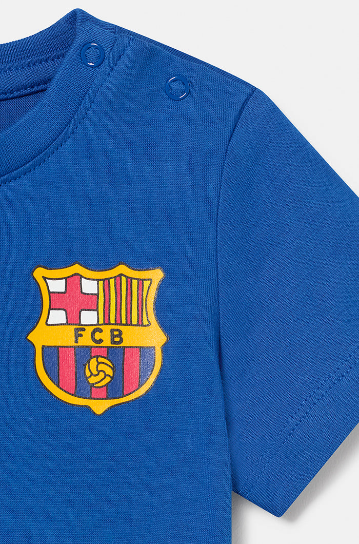Blaues Barça-T-Shirt – Baby