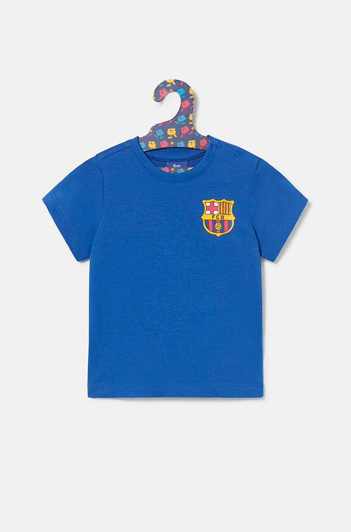 Blaues Barça-T-Shirt – Baby