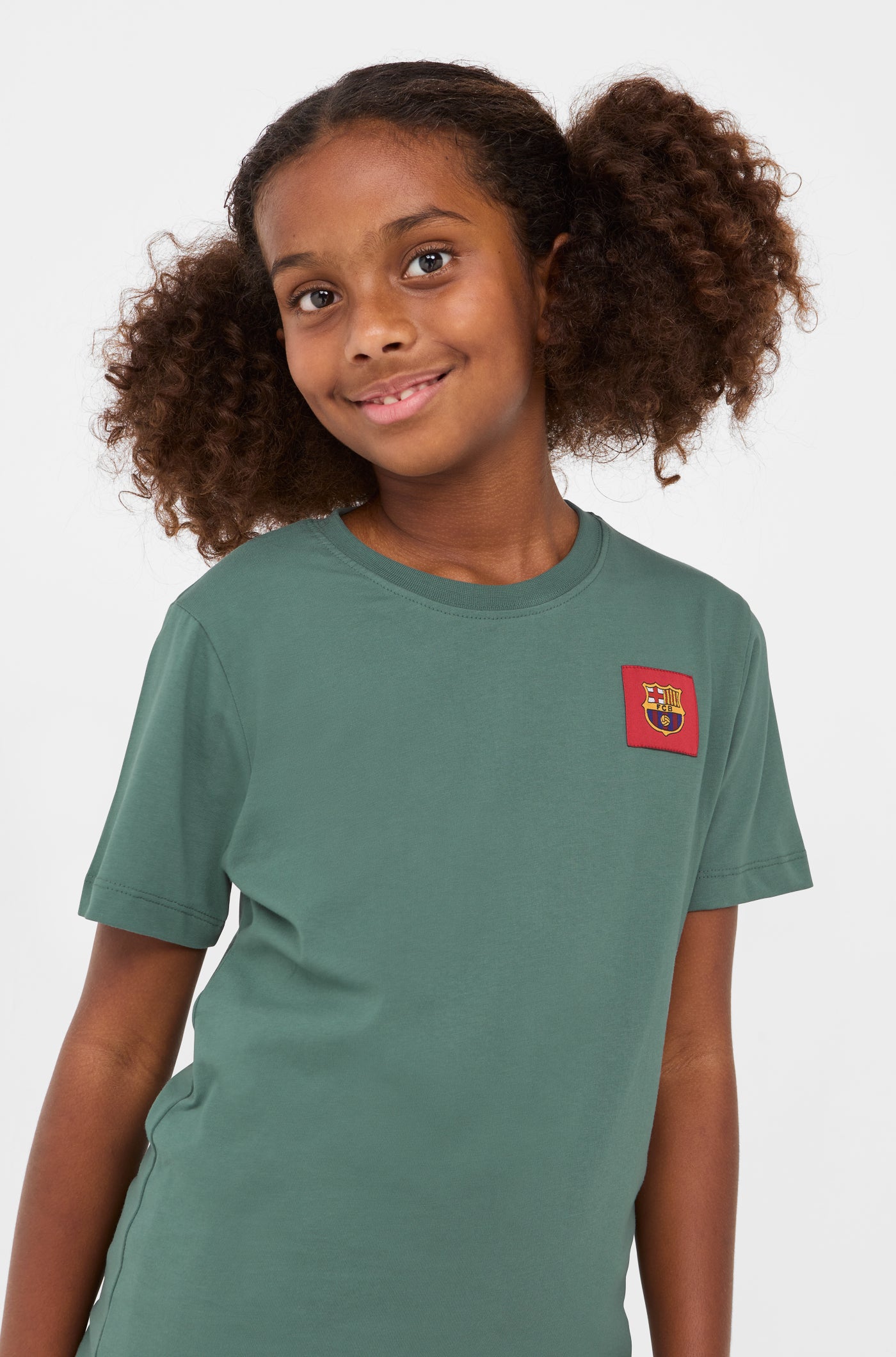 Grünes T-Shirt sagt uns Barça – Junior