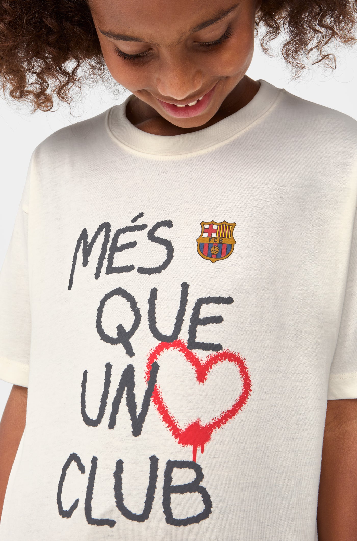 T-shirt Més que un club Barça– Junior
