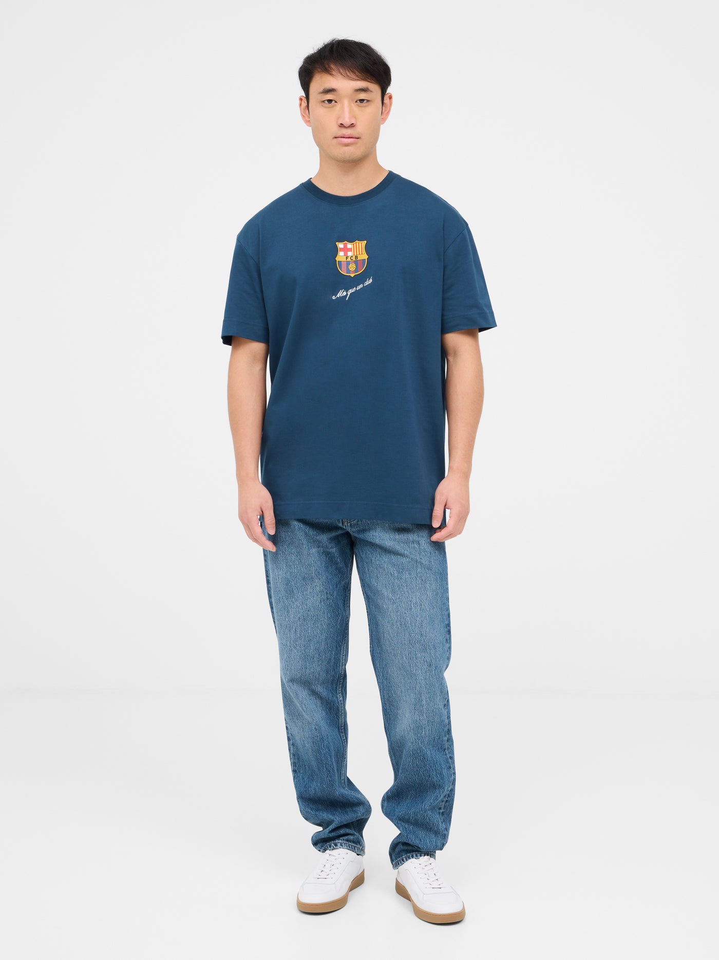 Camiseta azul Barça escudo