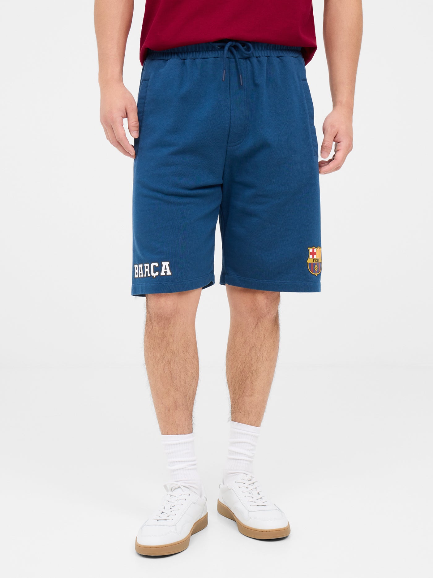 Blaue Barça-Shorts