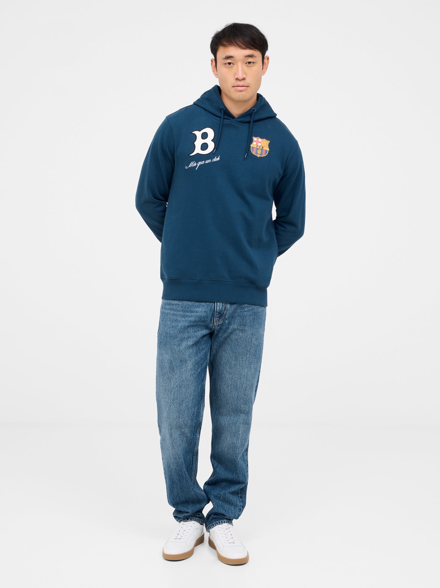 Sweat à capuche marine Barça 1899