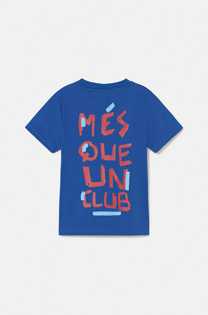 Blue "Més que un Club" T-shirt - Junior