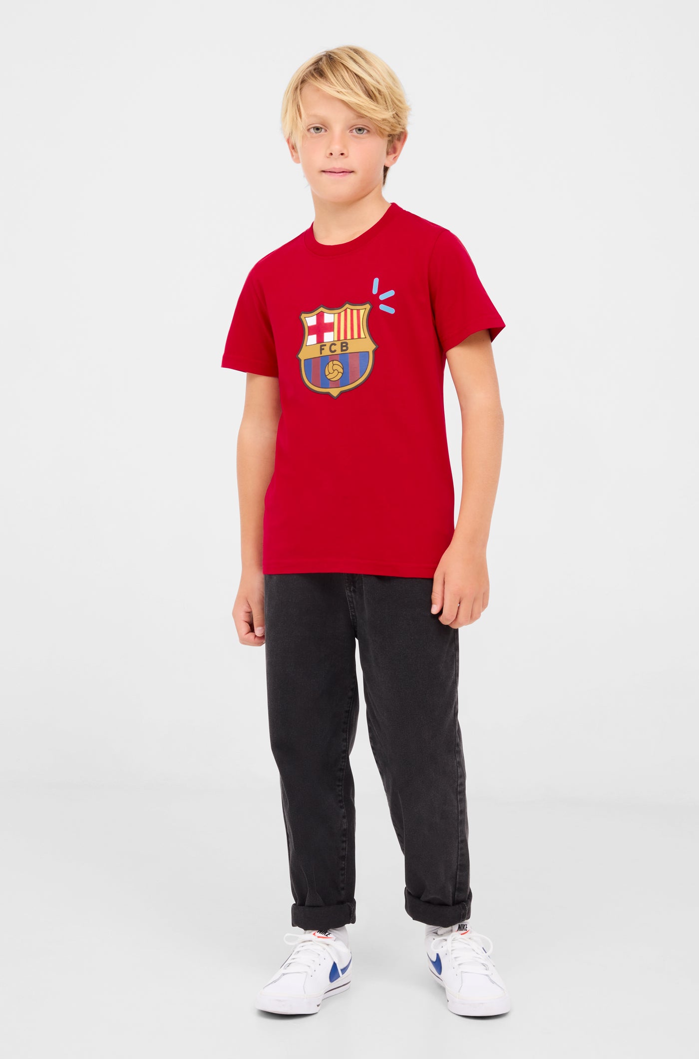 Força rot Barça-T-Shirt - Junior