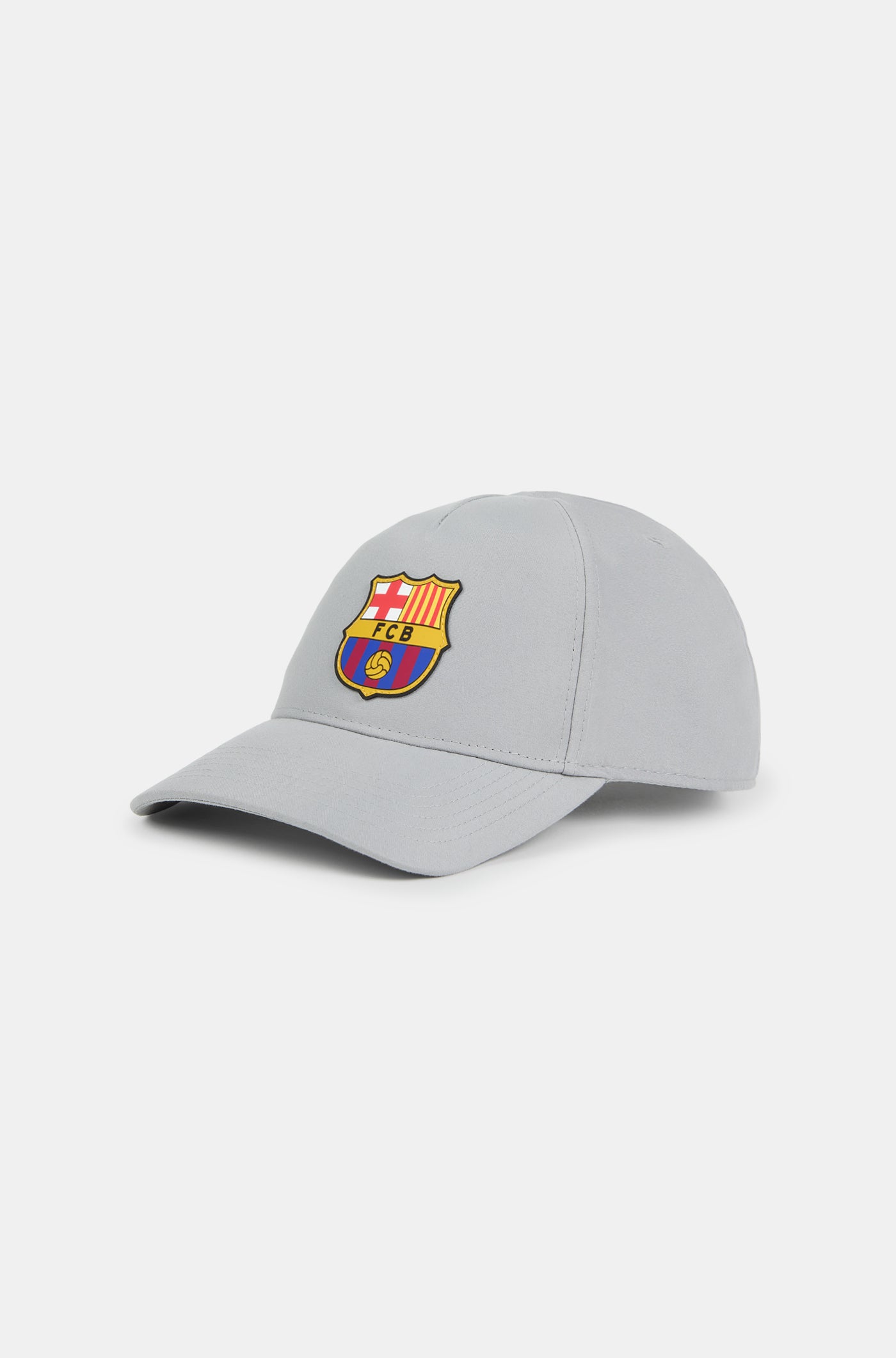 Gorra junior FC Barcelona gris claro