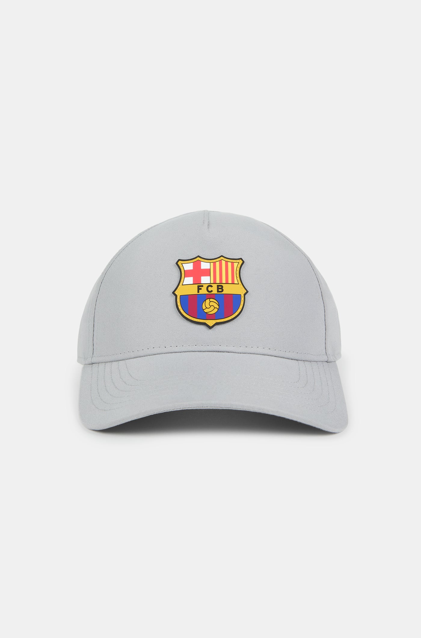Gorra FC Barcelona gris claro