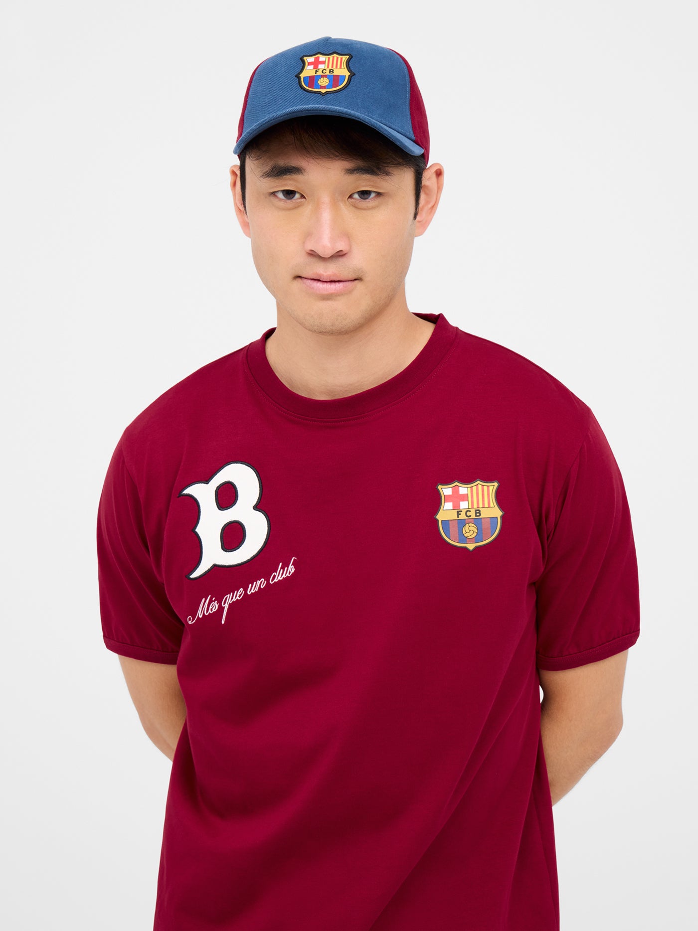 Zweifarbige Cap Barça