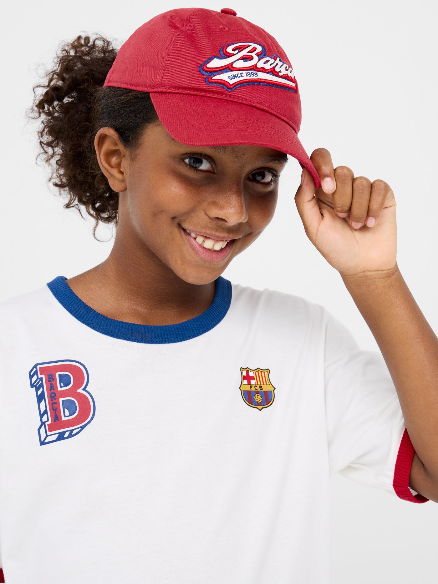 Gorra vermella Barça - Junior