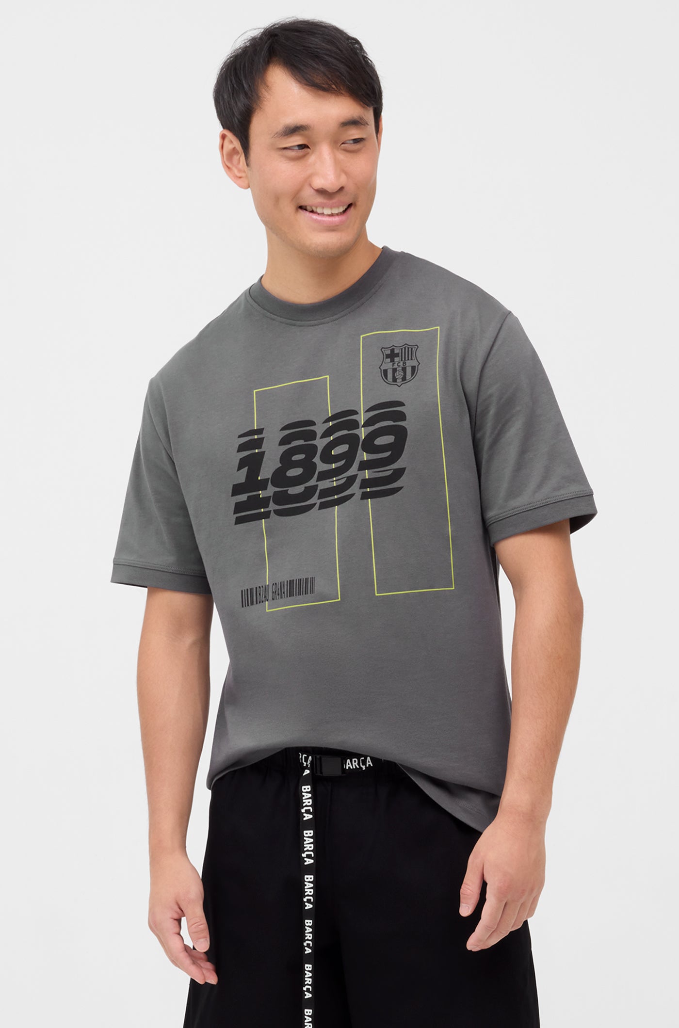 Graues Barça-T-Shirt – Numerology