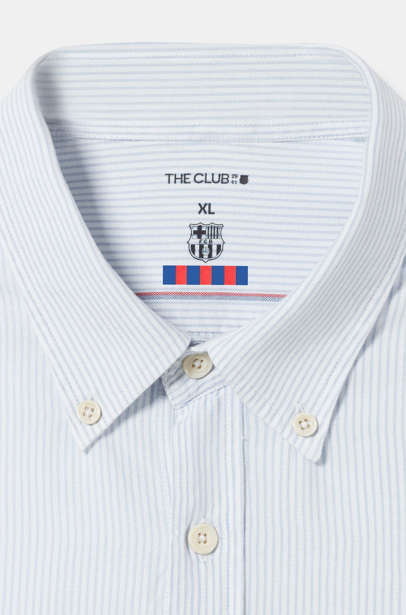 Gestreiftes The Club Hemd in Indigoblau 