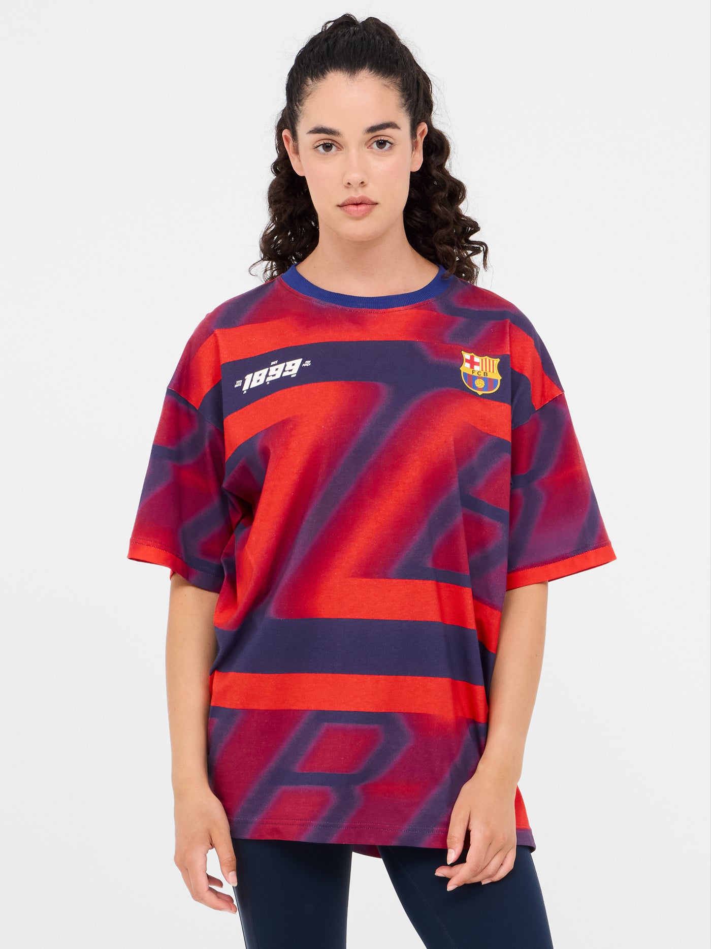 Samarreta màniga curta amb estampat Barça