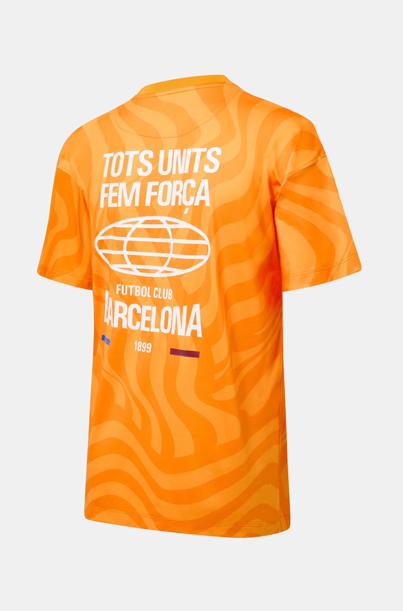 Camiseta de manga corta con trama Barça - Mujer