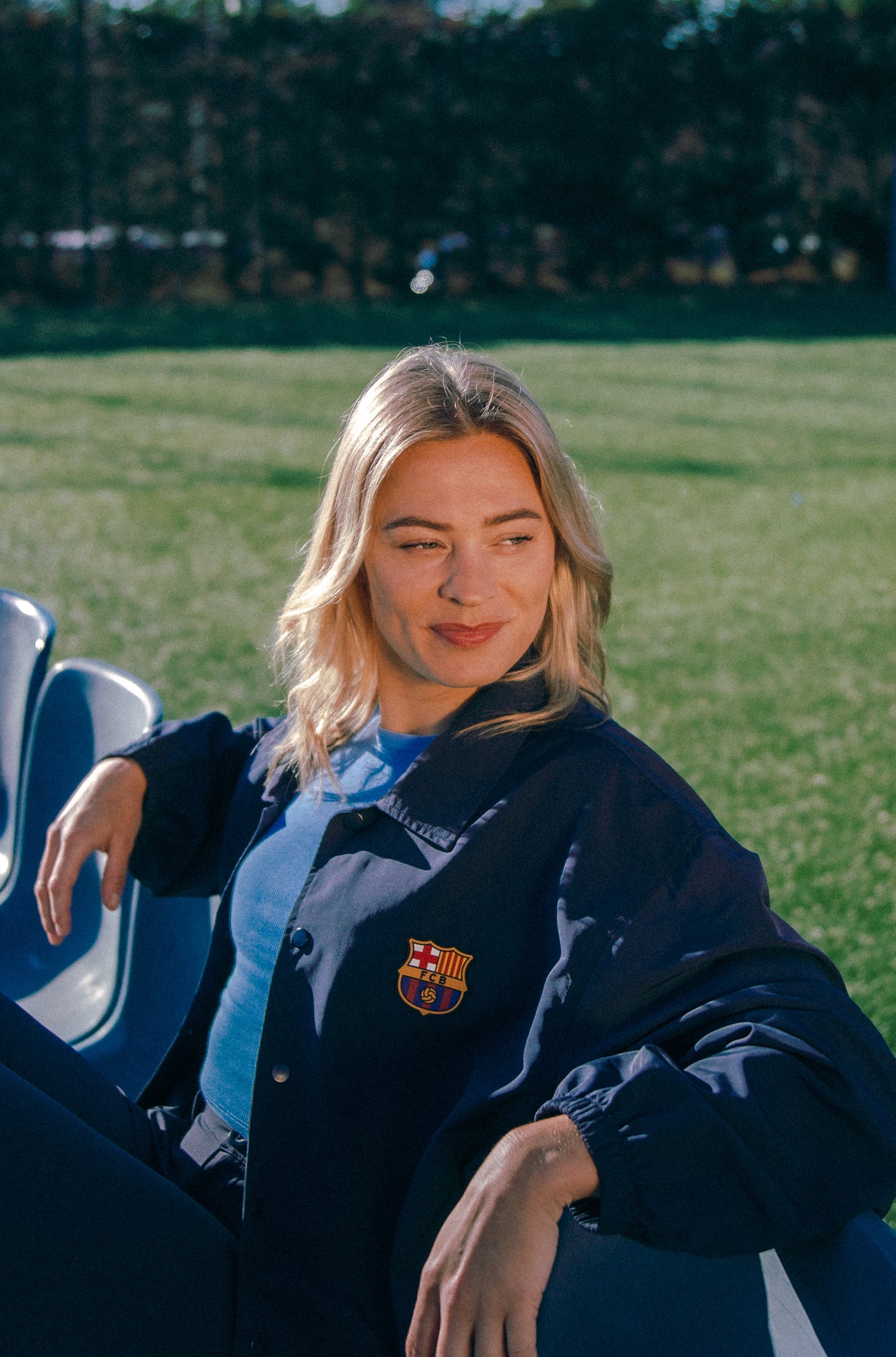 FC Barcelona buttoned jacket - Woman â Barça Official Store Spotify Camp Nou