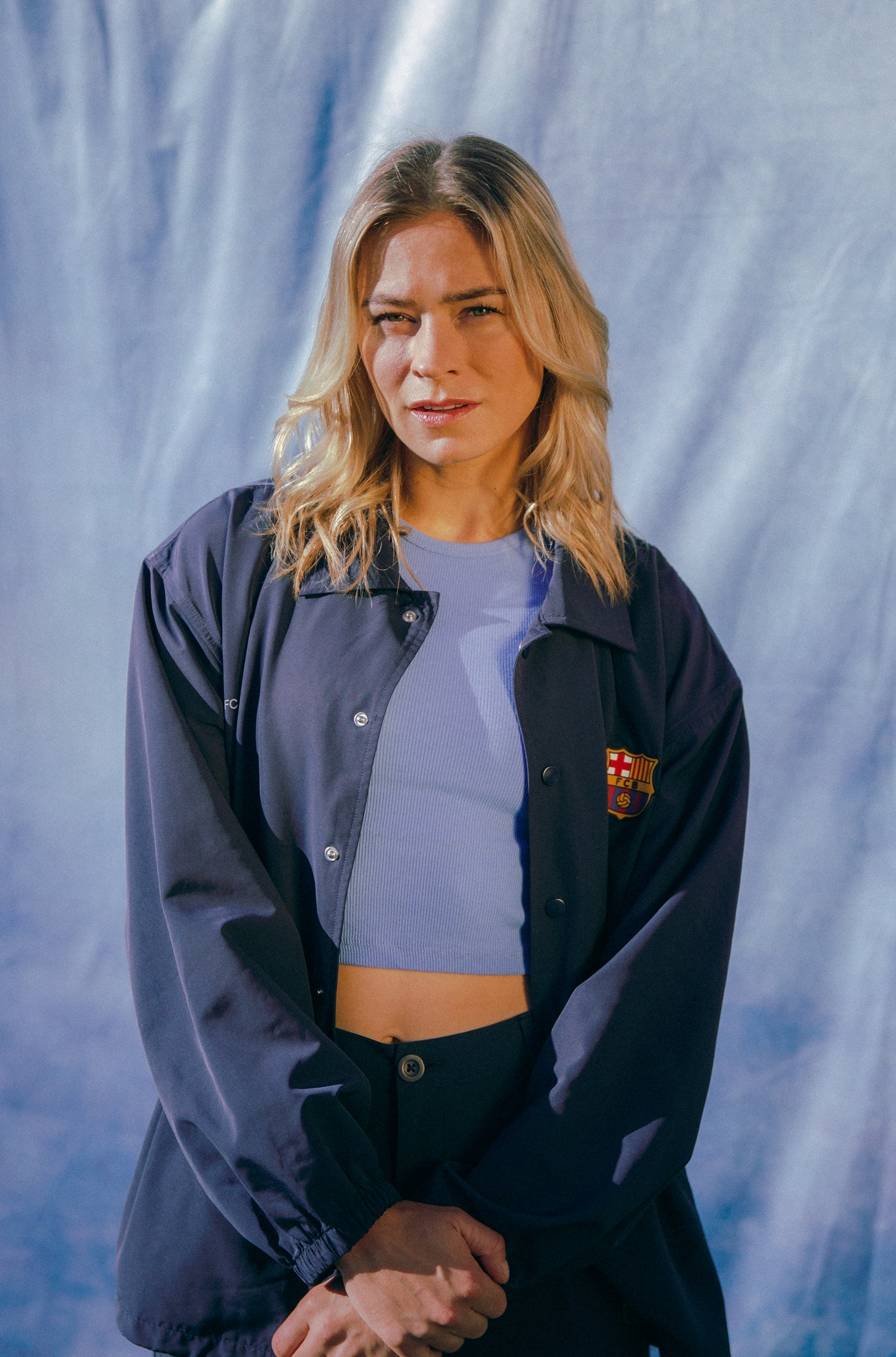 FC Barcelona buttoned jacket - Woman â Barça Official Store Spotify Camp Nou