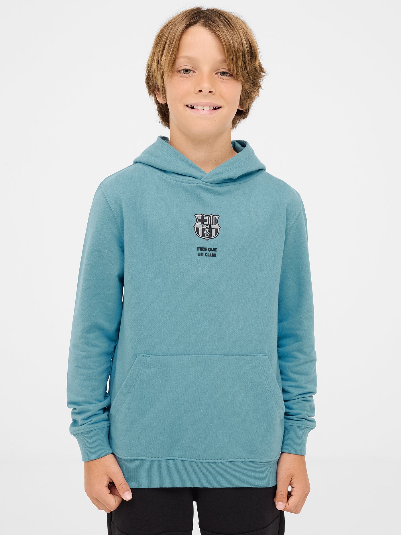 Kapuzenpullover blau Barça - Junior