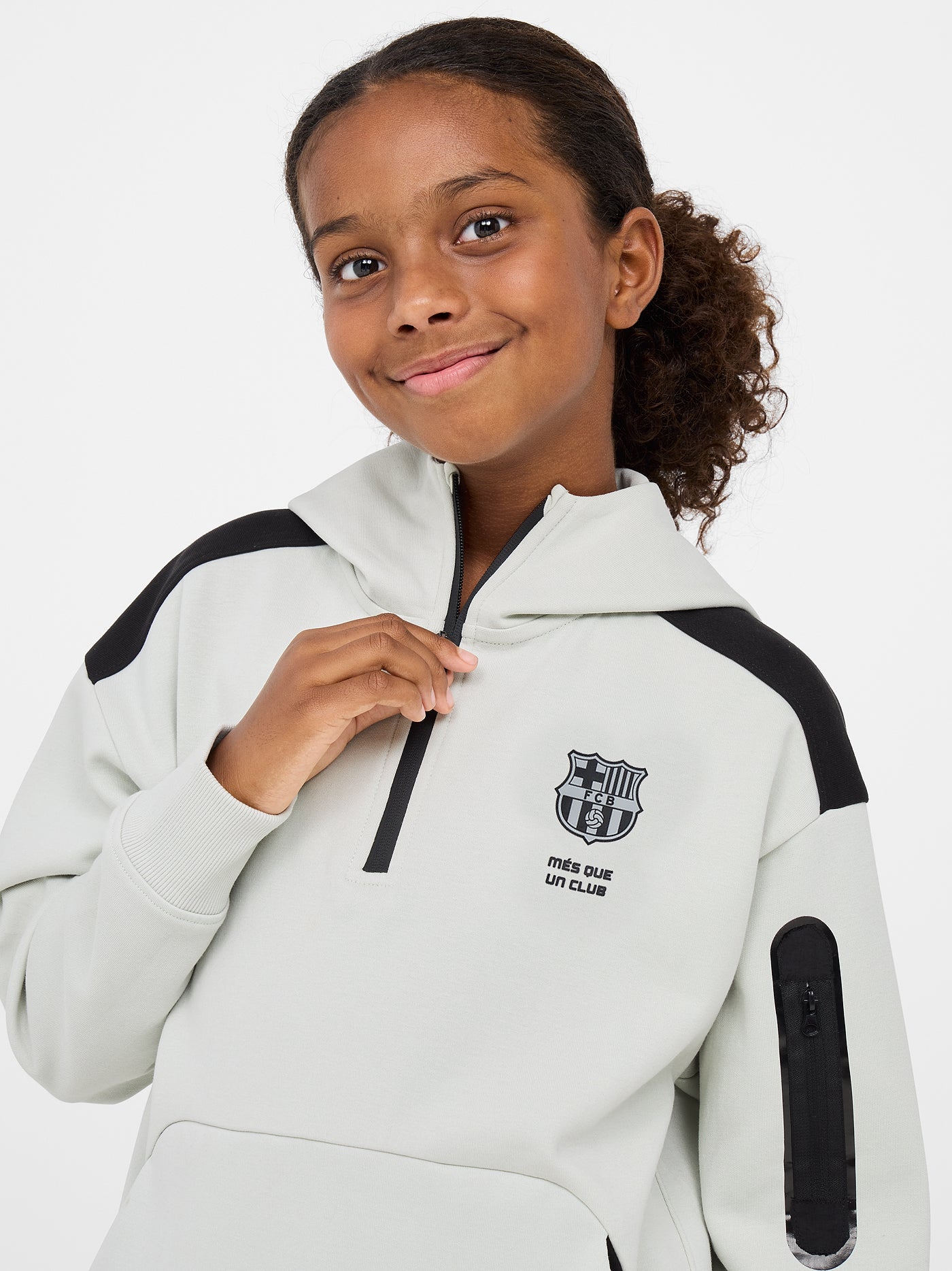 Barça zip-up sweatshirt - Junior