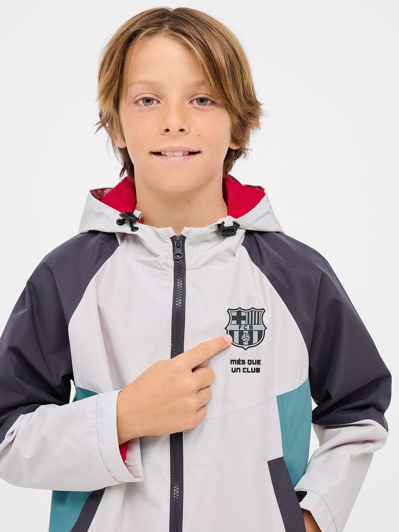 Barça lightweight hooded jacket – Junior