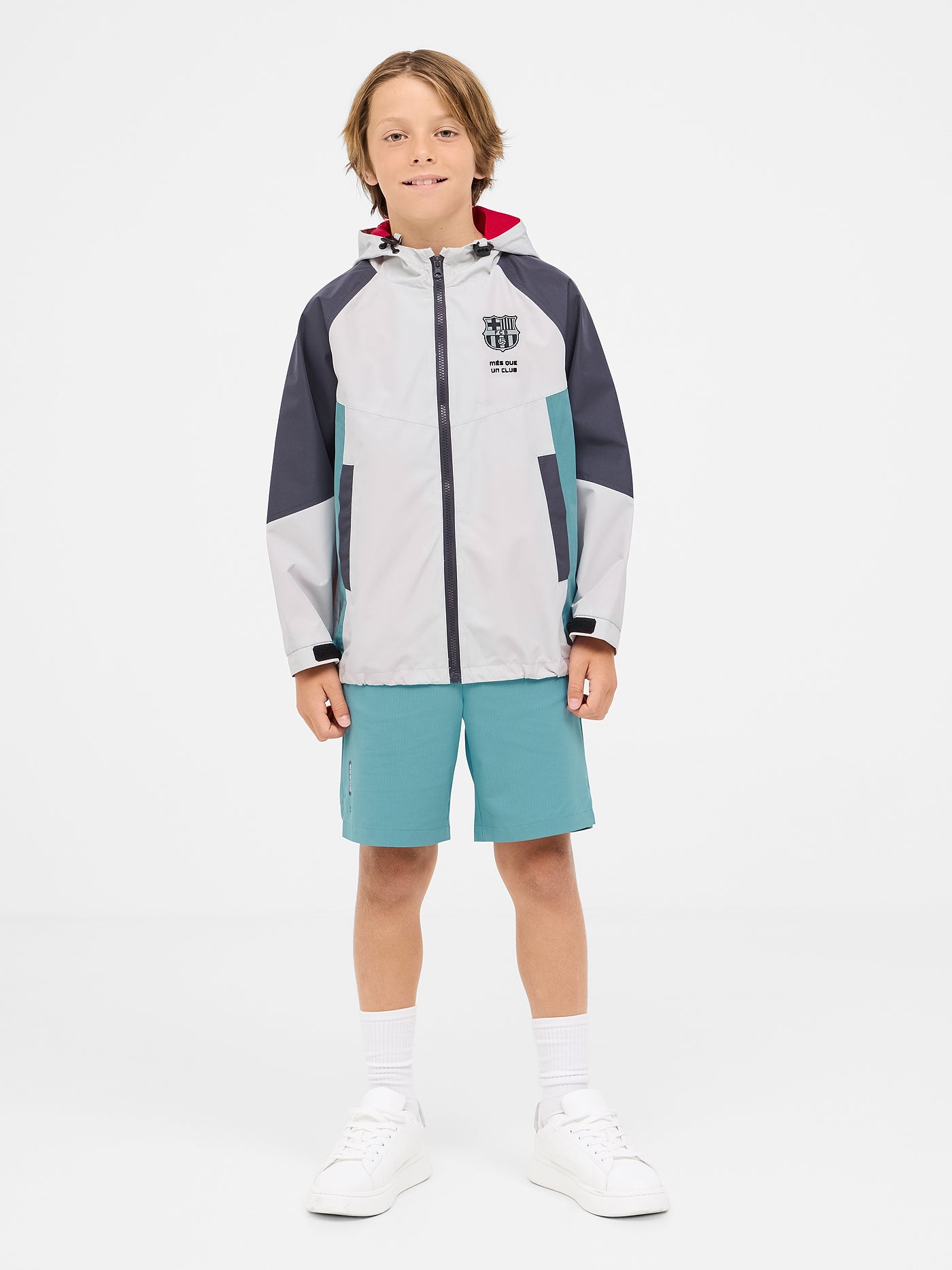 Veste légère à capuche Barça – Junior