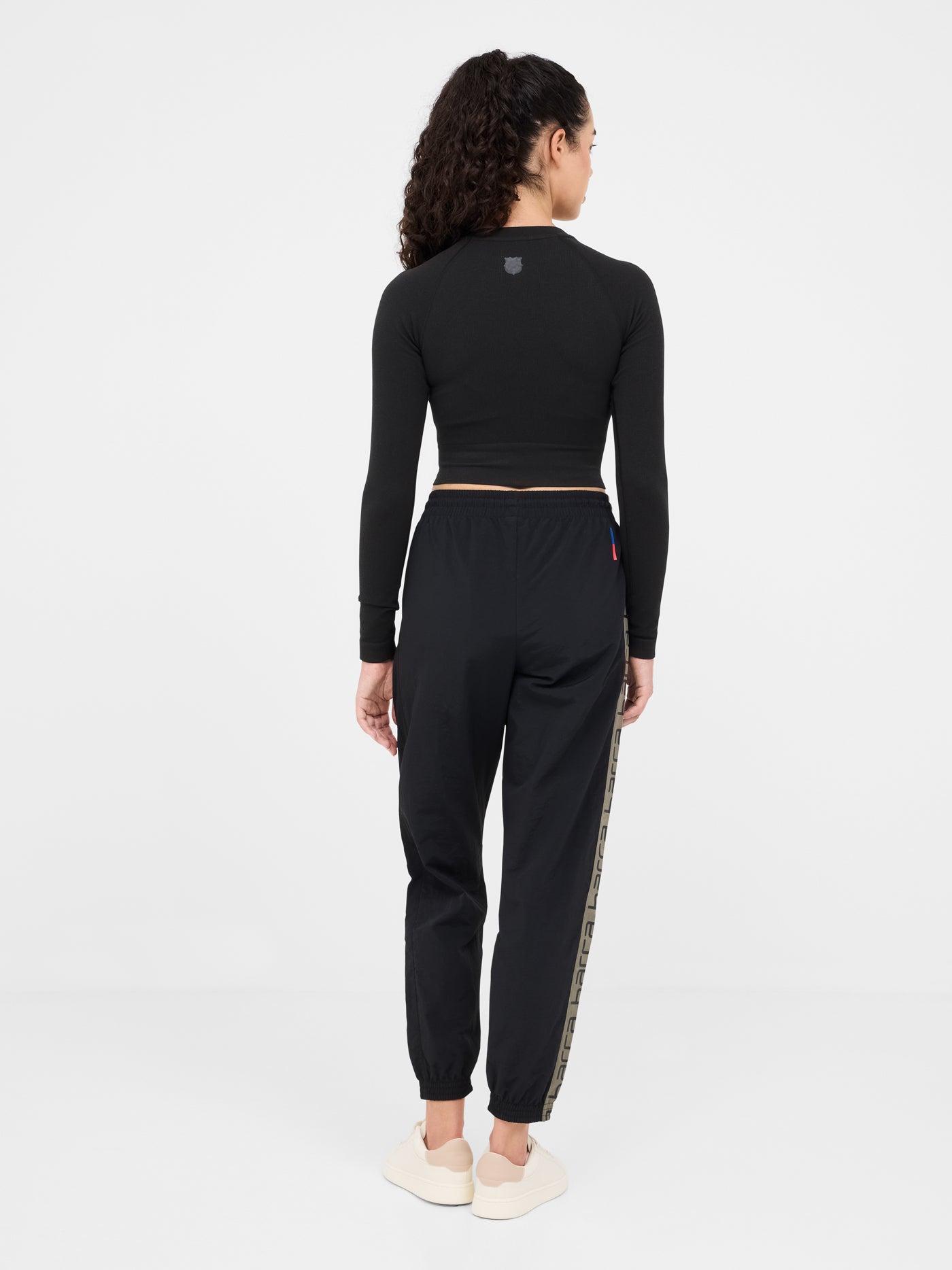 Crop top negro Barça - Mujer