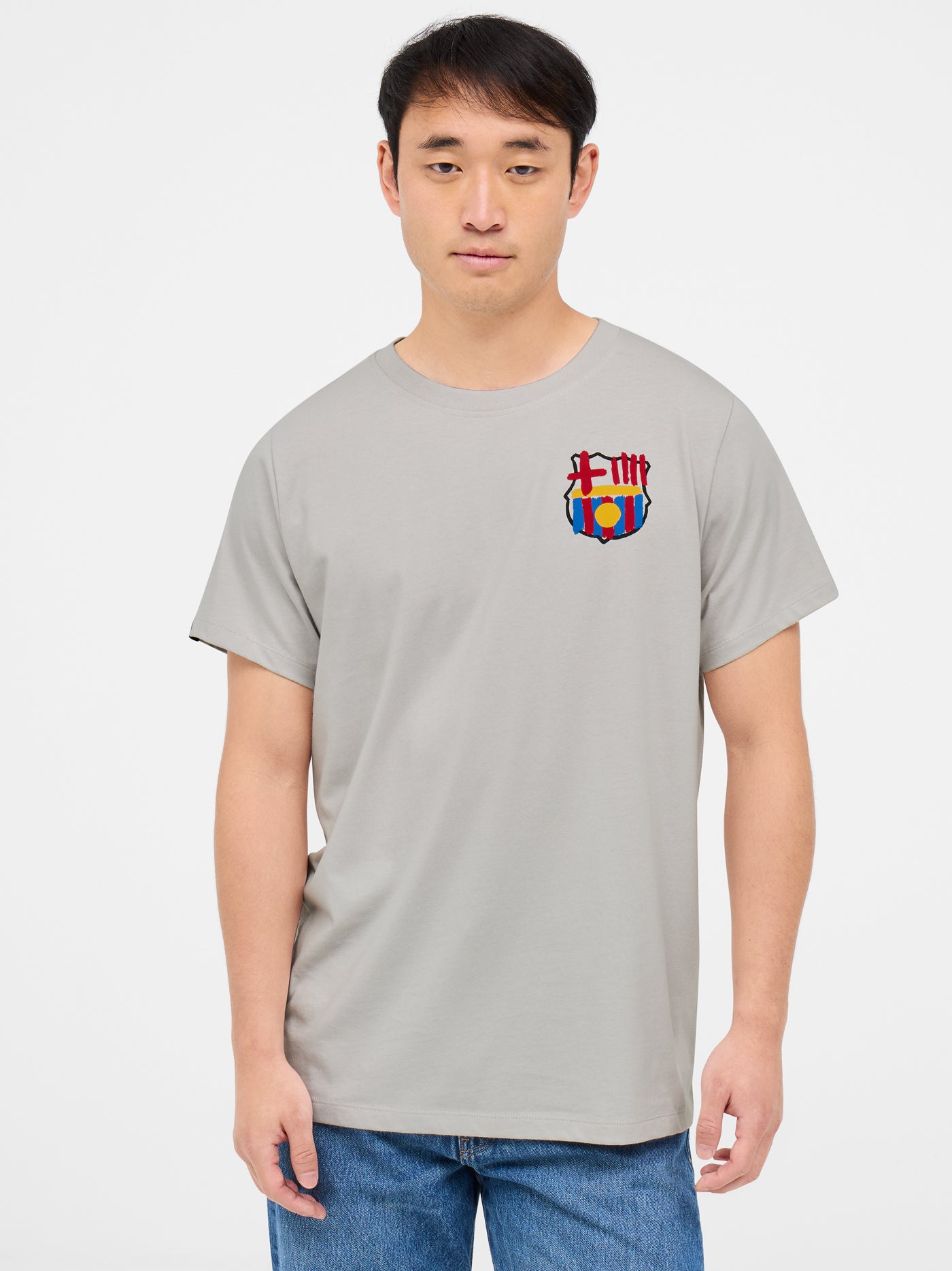 T-shirt gris du Barça