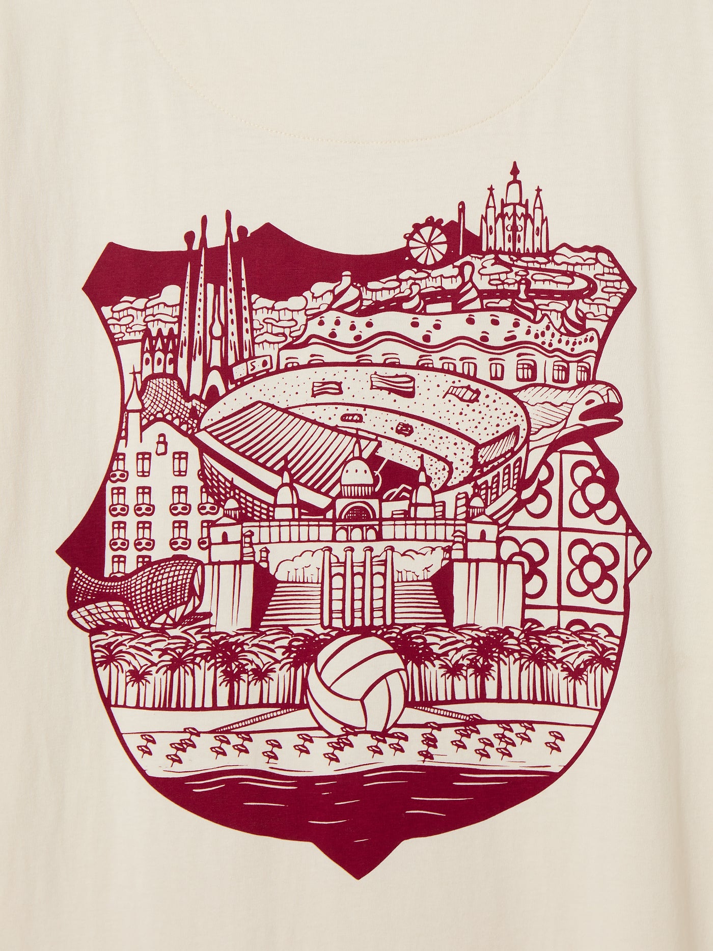 T-shirt Barça beige