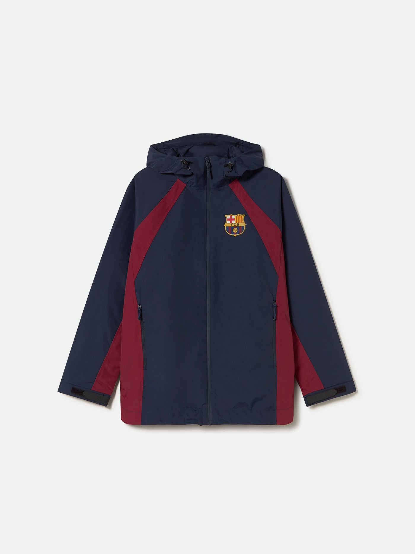 Leichte FC-Barcelona-Jacke mit Kapuze