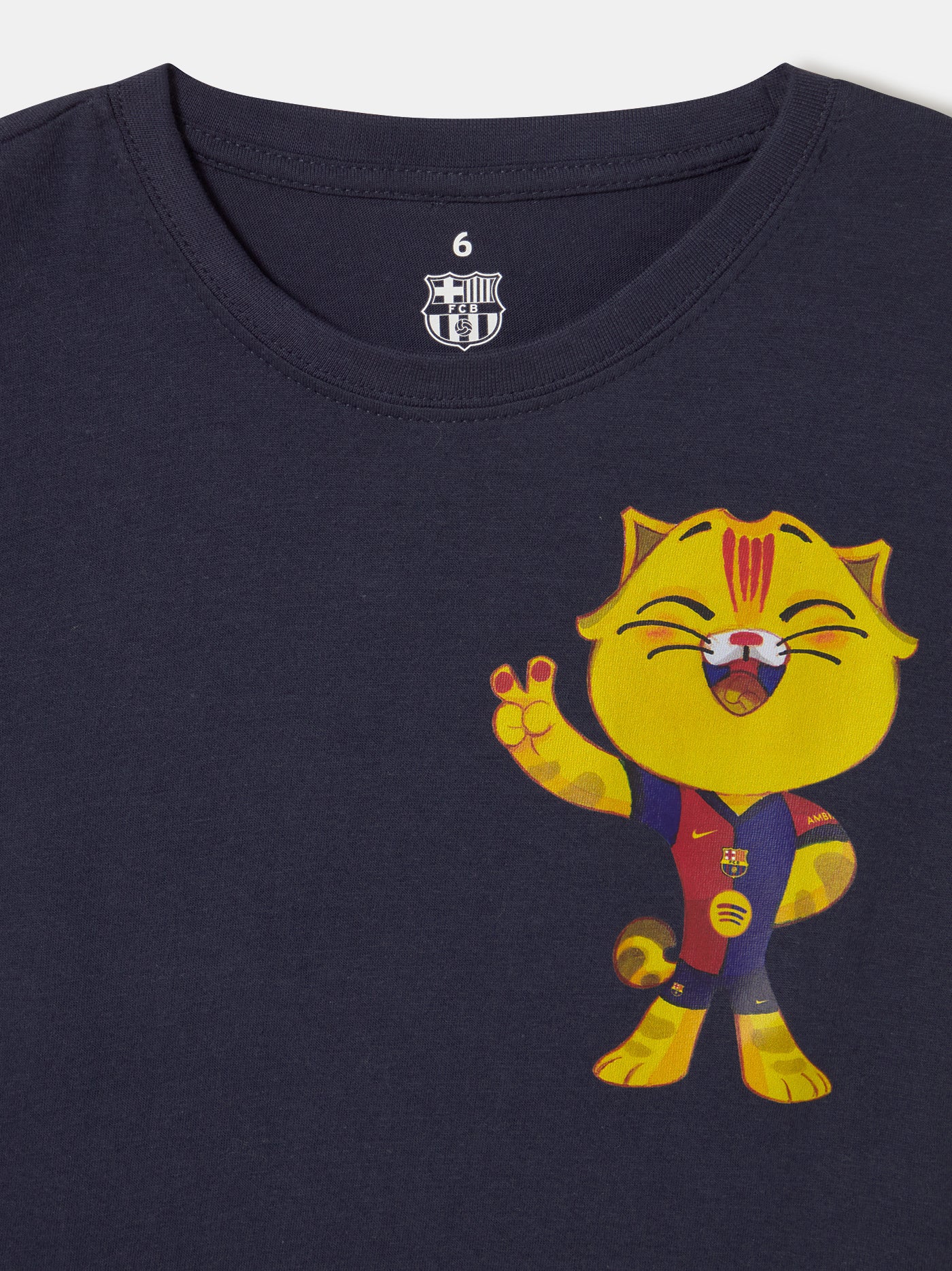 T-Shirt Enfant FC Barcelone – Mascotte CAT