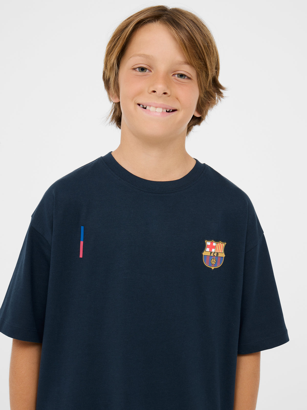 T-Shirt navy Barça - Junior